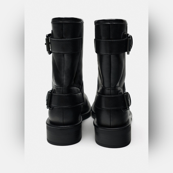 Zara Buckle Ankle Boots sz 36 - Picture 8 of 16